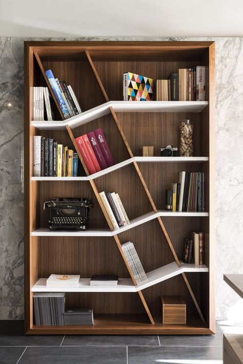 Loculamentum - The revival of the classic bookcase | Schwarzmann LLC | Archinect Diy Bookshelf Design, Diy Bookshelf Plans, Creative Bookcases, Beautiful Bookshelf, Large Bookshelves, Diy Bookshelf, Bookshelf Plans, Bookshelf Organization, Bookcase Design