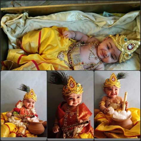 Adorable Indian baby boy Costume Photoshoot, Imagination Photography, God Baby, Baby Boy Newborn Photography, Kids Dress Boys, Fashion Birthday, Monthly Baby Pictures, Monthly Baby Photos, Baby Photoshoot Boy