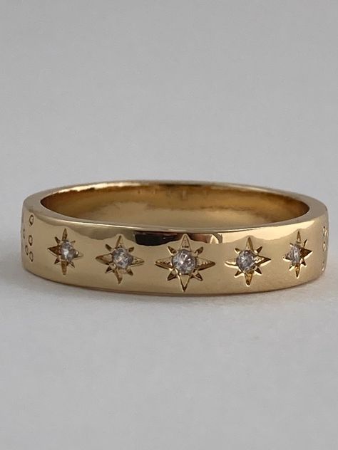 Starburst ring, starburst ring band, starburst ring stack, Stellium ring, gold star ring, star ring, silver star ring, gold thumb ring, gold band ring, simple rings, casual rings, everyday ring, star ring, child of wild stellium ring Catbird Wedding Band, Starburst Wedding Band, Casual Rings Women, Starry Jewelry, Celestial Engagement Ring, Star Engagement Ring, Interesting Rings, Celestial Rings, Crystal Wedding Ring