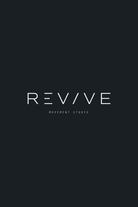 The goal of Revive is to veer away from this path and salute a woman's strength by presenting their brand in a simple, sophisticated, stylish yet undeniably invigorating manner. The industry is filled with fitness gyms that harp on the masculine energy. | logo concept | logo branding inspiration | logo inspo | creative logo design | branding logos Gym Logos Fitness, Modern Logos Creative, Fitness Studio Logo Design, Masculine Logo Ideas, Logo Effect Design, Gym Logo Inspiration, Revive Logo Design, Gym Logo Design Ideas Style, Brand Words Inspiration