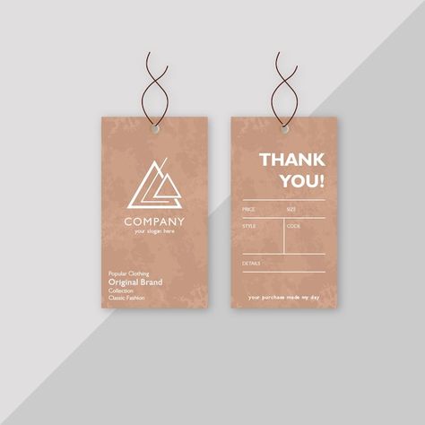 Hangtag design vector | Premium Vector #Freepik #vector Hangtag Design, Hang Tag Design, Logo Psd, Technology Icon, House Vector, Home Icon, Card Banner, Poster Invitation, Presentation Template Free