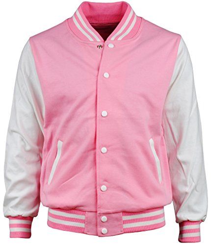 Pink Varsity Jacket, Shifting Outfits, Varsity Jackets, Letterman Jacket, Gym Workout, White Cotton, Gym Workouts, Pink White, Varsity Jacket