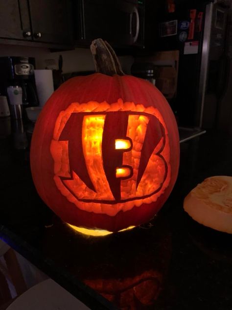 Bengals Pumpkin Carving, Bengals Pumpkin, Children Activities, Joe Burrow, Cincinnati Bengals, Pumpkin Carving, Cincinnati, Trick Or Treat, Activities For Kids