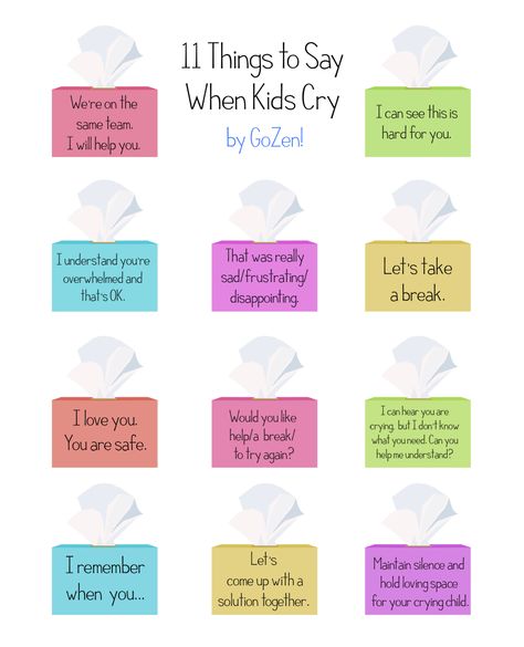 Don't say Don't Cry! when kids are crying as it invalidates their feelings. Here are 11 alternative things you can try. Konversi Satuan, Disiplin Anak, Uppfostra Barn, Tenk Positivt, Affirmations For Kids, Au Pair, Conscious Parenting, Smart Parenting, Mindful Parenting