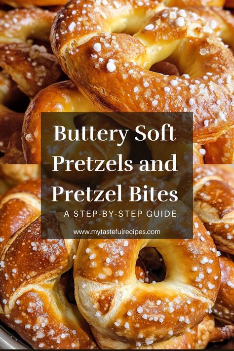 Learn how to make the ultimate buttery soft pretzels at home! Whether you enjoy them as big pretzels or bite-sized pretzel bites, these treats are perfect with your favorite dipping sauces. How To Make Pretzels, Soft Pretzel Recipe, Baking Soda Bath, Homemade Pretzels, Homemade Soft Pretzels, Creative Snacks, Pretzels Recipe, Dipping Sauces, Soft Pretzels