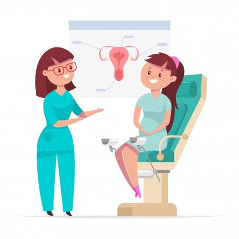 Pregnant woman on a gynecological consul... | Premium Vector #Freepik #vector #woman #medical #girl #cartoon Doctor And Patient, Pregnancy Art, Medical Consultation, World Health Day, Feed Insta, Cute Disney Drawings, Online Doctor, Baby Facts, Medical Tests