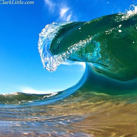 #clarklittle #beach #surf #sand #wave #glass #island #waves #sand #shorebreak #crystal #lip Water Photos, Ocean Beauty, Waves Photography, Waves Sea, Waves Ocean, Surfing Photography, Ocean Pictures, Ocean Vibes, Water World