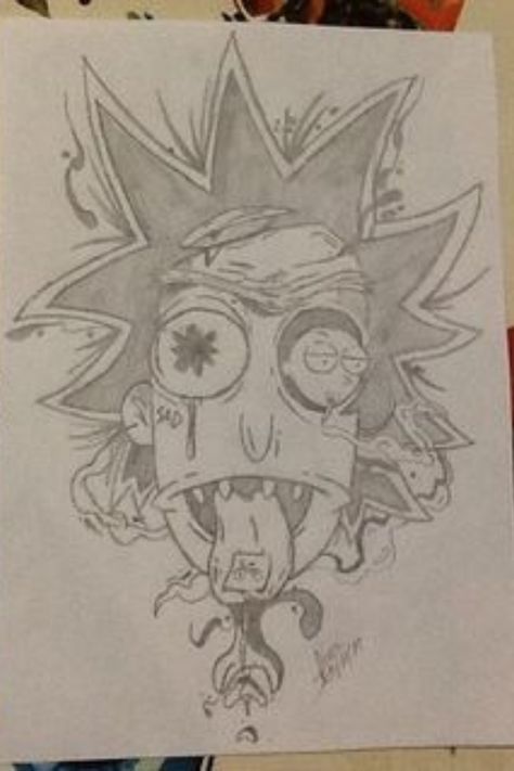 Rick And Morty Pencil Drawings, Drawing Ideas Rick And Morty, Rick And Morty Line Art, Rick And Morty Sketches, Rick Sketch, Rick And Morty Drawing Sketch, Rick And Morty Drawings, Rick And Morty Sketch, Rick Drawing