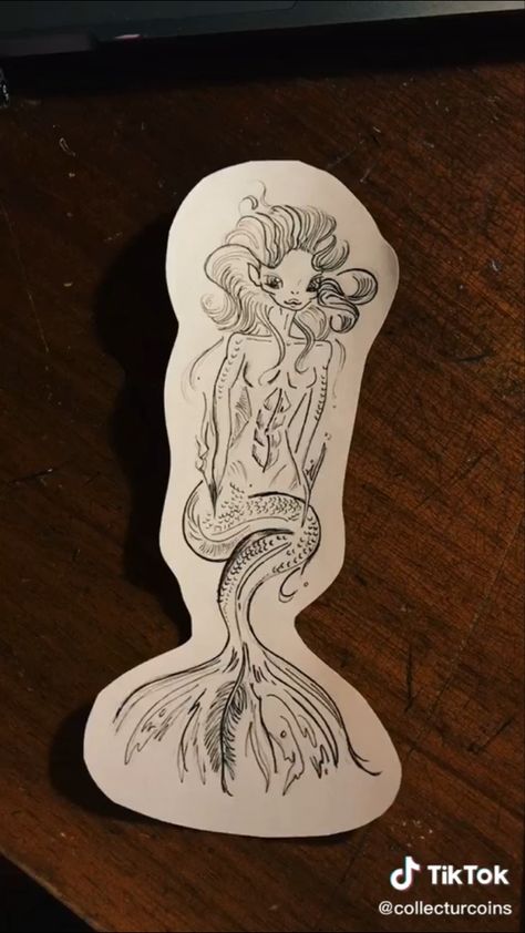 Harry Potter Tattoo Unique, Harry Potter Mermaid, Harry Potter Tattoo Sleeve, Pop Culture Tattoos, Nature Tattoo Ideas, Siren Tattoo, Harry Tattoos, Culture Tattoos, Hp Tattoo