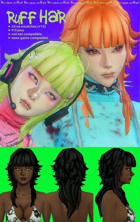 (ROTTEN MOTH BOY) RUFF HAIR | RottenMothBoy on Patreon in 2022 | Sims 4 anime, Sims 4 body mods, Sims hair Sims Packs, Sims 4 Anime, Pelo Sims, The Sims 4 Packs, Sims 4 Mm Cc, Sims 4 Game Mods, Sims 4 Body Mods, Sims 4 Expansions, Sims 4 Cc Folder