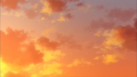 Orange Aesthetic Discord Banner, Sunset Banner, Yellow Anime Background, Orange Anime Background, Sunset Banner Discord, Orange Sunset Aesthetic, Sunrise Cartoon Background, Gacha Backgrounds Outside, Sunrise Background