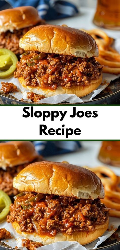 Craving a classic dish? Try our Sloppy Joes recipe! This easy dinner combines ground beef with a tangy sauce for one of the best sloppy joe recipes. Classic Sloppy Joe Recipe, Sloppy Joe Recipe Easy, Sloppy Joes Easy, Sloppy Joe Recipe, Ground Recipes, Homemade Sloppy Joes, Joe Recipe, Sloppy Joes Recipe, Dinner With Ground Beef