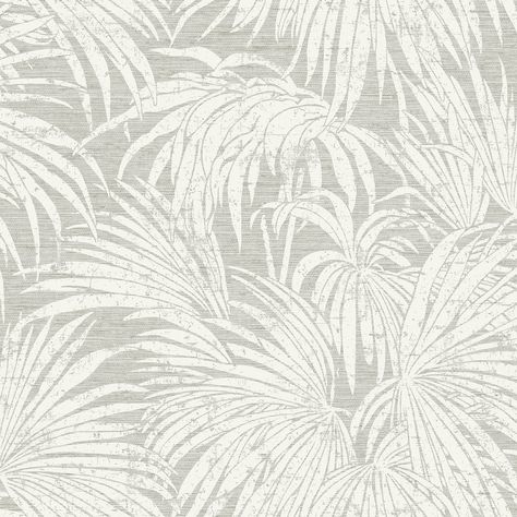 "Buy the NuWallpaper Egypt Sherrod Neutral Cassava Palm Peel & Stick Wallpaper at Michaels. com. Elevate with ease using this gorgeous peel and stick NuWallpaper print designed by Egypt Sherrod. Elevate with ease using this gorgeous peel and stick NuWallpaper print designed by Egypt Sherrod. Sandy, distressed cassava palm leaves fan over a woven-looking taupe backdrop. Neutral Cassava Palm Peel and Stick Wallpaper comes on one roll that measures 20.5 inches wide by 18 feet long. Details: Gray an Egypt Sherrod, Brewster Wallcovering, Wallpaper For Sale, Wallpaper Green, Tropical Wallpaper, Leaf Wallpaper, Accent Wallpaper, Tree Designs, Wallpaper Samples