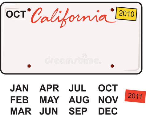 California License Plate 2010. Comes with all month abbreviations and the'sticke , #Affiliate, #Plate, #California, #License, #sticker, #month #ad California License Plate Template, California License Plate, Plate Drawing, California License, License Plate, Stock Vector, Abstract Art, Art Painting, California