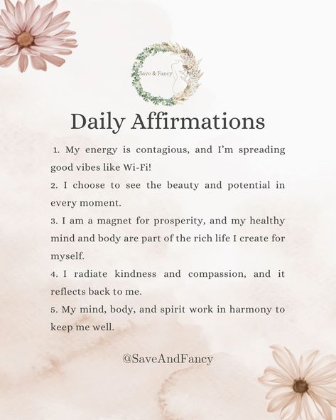 Affirming all the good vibes this Friday! ✨ I am capable, I am resilient, and I’m stepping into the weekend with gratitude and strength. Let’s end the week on a high note and welcome all the blessings ahead! 🙌 #FridayAffirmations #PositiveVibes #WeekendEnergy #saveandfancy #positivity #love #affirmations #lawofattraction Daily Affirmations Videos, Rich Life, Healthy Mind, Daily Affirmations, Good Vibes, Positive Vibes, Law Of Attraction, Energy, Affirmations