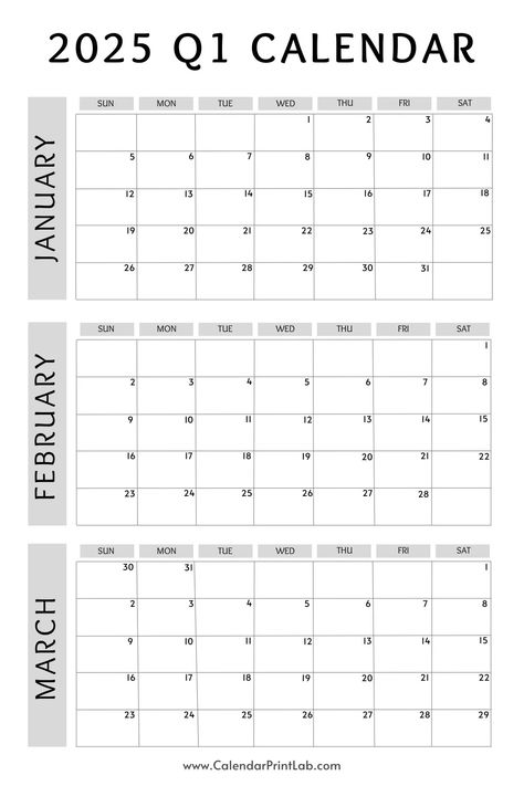 3 Month Calendar, Quarterly Calendar, Calender Printables, Cute Planners, Quarterly Planner, Free Printable Calendar Templates, Calendar Widget, Calendar Design Template, Cool Calendars