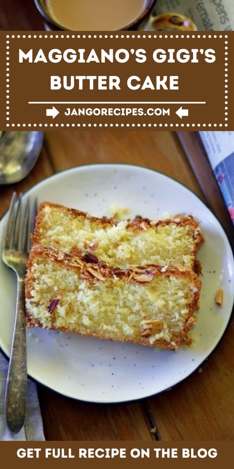 Want a yummy treat? Try this Maggiano's Gigi's Butter Cake Recipe! If you want a special treat that's super tasty, this buttery cake is perfect. #Maggiano’sGigi’sButter #CakeRecipe Maggianos Recipes, Aka Cupcakes, Pancake Recipes, Butter Cake Recipe, Warm Cake, Just Cakes, Cake Tasting, Classic Desserts, Butter Cake