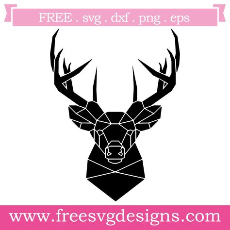 Free Svg Downloads, Svg Images For Cricut, Free Svg Images, Images For Cricut, Cricut Supplies, Cricut Images, Polygon Art, Cricut Christmas, Deer Pattern