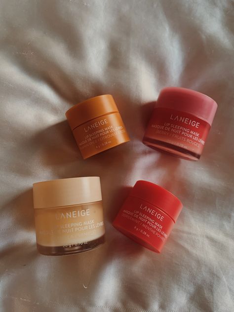 Laneige Pumpkin Spice, Pumpkin Spice Laneige, Pumpkin Spice Aesthetic, Halloween Skincare, Spice Aesthetic, Sick Day Essentials, Skin Care Lip, Expensive Beauty Products, Laneige Lip