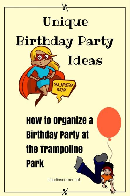 Unique Birthday Party Ideas - How About a Trampoline Park Birthday Party? :)  In the UK and many other countries celebrating birthdays at fun parks has become a hype and thus, more and more parks are opening.  Most trampoline parks don’t host just birthday parties, you can book all sorts of group events...  Let's bounce!! Trampoline Park Party Ideas, Trampoline Park Outfit, Trampoline Park Party, Trampoline Park Birthday Party, Trampoline Birthday Party, Park Birthday Party, Unique Birthday Party Ideas, Trampoline Party, Unique Birthday Party