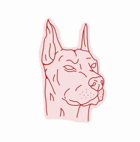 Fine Line Doberman Tattoo, Doberman Outline Tattoo, Doberman Tattoo Ideas, Tatoo Dog, Doberman Tattoo, Abstract Tattoo Ideas, One Line Tattoo, Abstract Tattoos, Unusual Tattoo