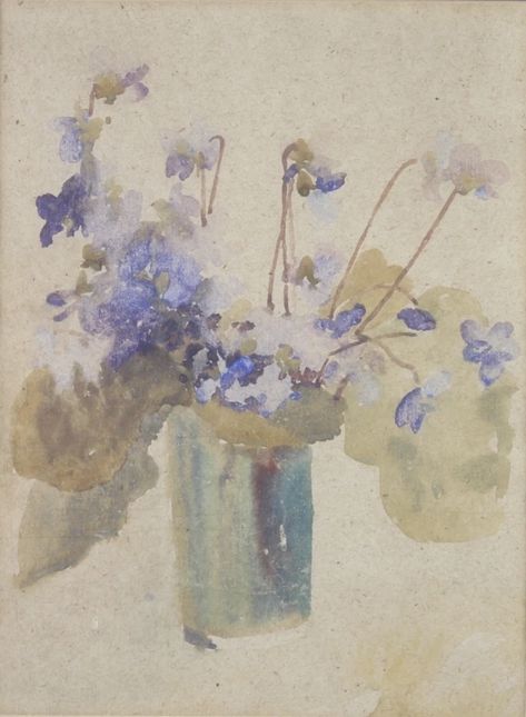 Gwen John, Still Life With Flowers, Female Painters, Camden Town, English Art, British Art, Sumi E, Global Art, Art And Craft