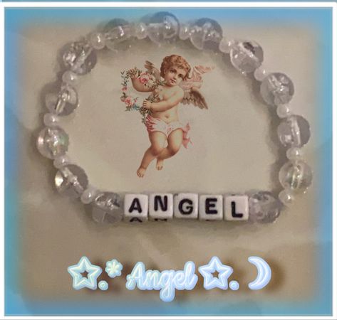 Angel, bracelet, pulseira, anjo Angel Bracelet, Bracelets Patterns, Diy Bracelets Patterns, A Bracelet, Bracelet Patterns, Diy Bracelets, Angel, Bracelet, Christmas