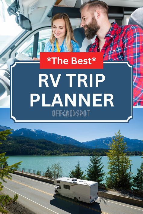 Planning an RV road trip can be fun. And what makes it easier these days, are the many apps we can use to make the planning go much more smoothly. Whether you’re going camping, cruising, or visiting family, there are plenty of things to consider when planning a road trip with an RV. Regardless of where you plan to go, here’s our advice on getting the most from RV trip planning apps. What are RV Trip Planners? Planning An Rv Trip Out West, Rv Trips Planning U.s. States, Rv Road Trip Routes, Rving Ideas Rv Camping, Tv Camping, Road Trip Necessities, Rv Trip Planner, Road Trip Apps, Trip Planner App