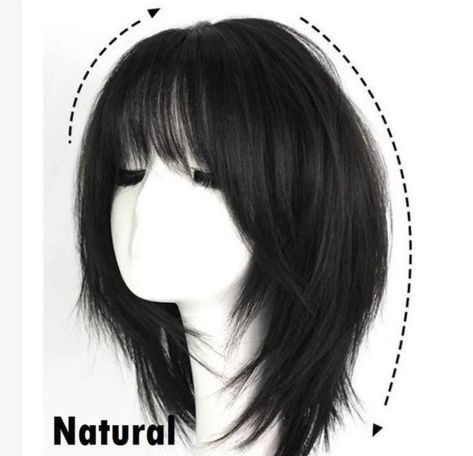 Different Women Haircuts, Neck Length Layered Hair, Shizuku Haircut, Neck Length Haircut, Haircuts Oval Face, Short Wolfcut With Bangs, Wolfcut With Bangs, Haircuts For Round Faces Short, Pretty Hair Cuts