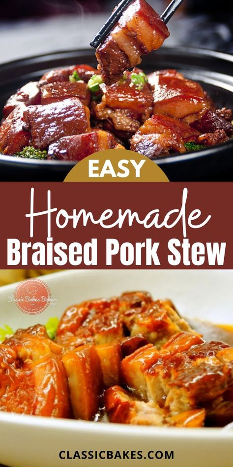 Pork Stew Meat Recipes, Filipino Beef Stew, Food For Friends, Pork Stew Meat, Pork Stew Recipes, Pork Belly Recipes, Pork Stew, Braised Pork, Homemade Recipe