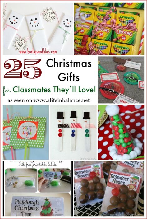 25 Christmas Gifts for Classmates They’ll Love! - Stumped for ideas for gifts for classmates? Here's 25 awesome ones! Christmas Gifts For Classmates, Preschool Christmas Gifts, Gifts For Classmates, Classmate Gifts, Class Christmas Gifts, School Christmas Gifts, Diy Christmas Gifts For Kids, Classmates Gifts, Class Gifts