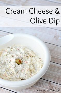 Granny's Cream Cheese And Olive Dip Recipe - TheSuburbanMom Olive Dip Recipe, Olive Dip, Suburban Mom, Easy Dip, Dips And Appetizers, Cream Cheese Dips, Miracle Whip, Creamy Dip, Snack Dip