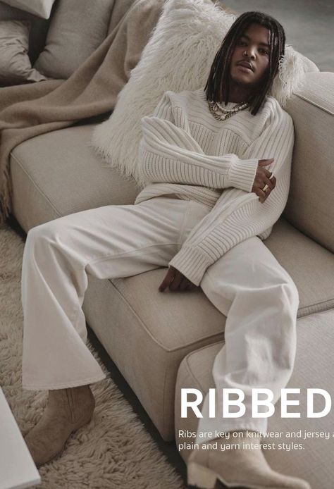 Male Loungewear Aesthetic, Loungewear Aesthetic, Natural Sofas, Lifestyle Editorial, Men Nightwear, Male Models Poses, Minimalist Men, Hot Sweater, Loungewear Outfits