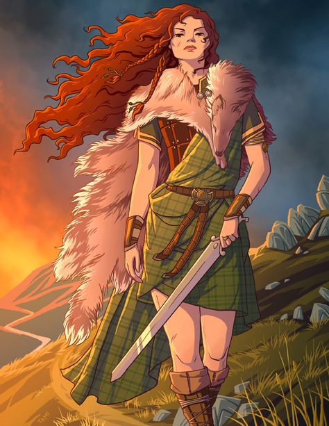 Humana Celtic Warrior, Celtic Warriors, Warrior Queen, Fantasy Warrior, Arte Fantasy, Fantasy Rpg, Medieval Fantasy, Dnd Characters, Character Portraits