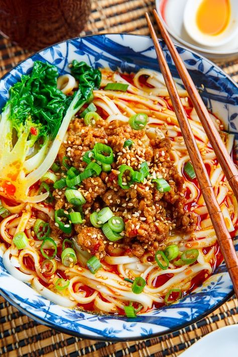 Tantanmen Ramen Recipe, Tantan Ramen, Dandan Noodles, Tantanmen Ramen, Chili Bean, Pork Pasta, Pork Chili, Closet Cooking, Ramen Recipe