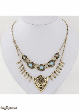 Extra 10% OFF Jewelry - Coupon Code: modlily06 . Valid Till: June/16 Aztec Jewelry, Boho Statement Necklace, Turquoise Pendant Necklace, Bohemian Accessories, Ethnic Necklaces, Gold Necklace Layered, Coin Pendant, Turquoise Pendant, Metal Necklaces