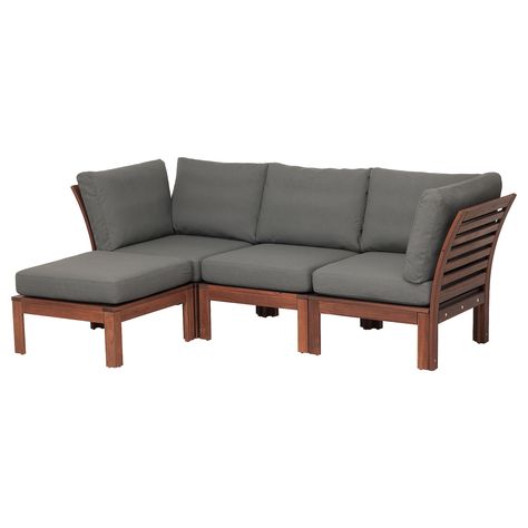 Ikea Applaro, Wooden Outdoor Furniture, Sofa Outdoor, Modular Corner Sofa, Wood Supply, Ikea Store, Modul Sofa, Ikea Home, Ikea Family