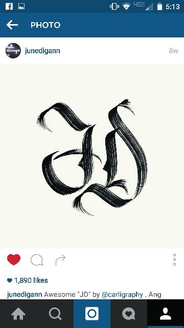 JD Jd Initial Tattoo, Jd Tattoo, Word Fonts, Initial Tattoo, Letter Logo Design, Letter Logo, Tatting, Okay Gesture, Tattoo Ideas