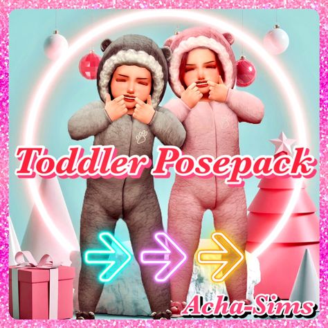 Pair Poses, Twins Posing, Sims 4 Nails, Toddler Poses, Sims 4 Cas Mods, 4 Poses, Sims 4 Cc Kids Clothing, Twin Toddlers, Sims 4 Children