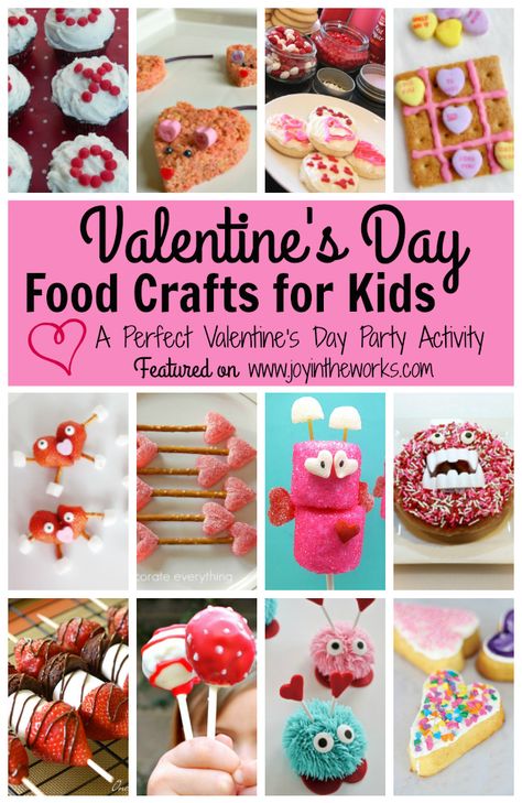 Need a snack for a class Valentine's Day Party? Check out these 20 Valentine's Day Food Crafts for Kids! Not only are they fun for the kids to make, but they all look so yummy to eat too! Food Crafts For Kids, Valentine Snacks, Collage Food, Kid Cooking, Valentine's Day Food, Valentine Food, Valentines Party Food, Kids Food Crafts, Cooking Desserts