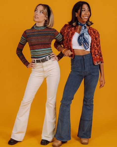 pants – Page 4 – Altar PDX Cute Bell Bottom Jean Outfits, Classic Rock Fashion, Bell Bottom Outfits, 80s Womens Fashion, Rocky Mountain Jeans, 70s Inspired Outfits, Super Bloom, 70s Inspired Fashion, Navy And Brown