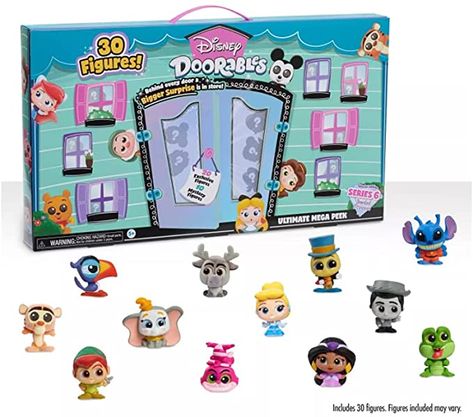 Amazon.com: Disney Doorables Ultimate Mega Peek Pack Series 6 : Toys & Games Disney Display Ideas, Doorables Disney Display, Disney Display, Fresh Packaging, Baby Disney Characters, Ray Ray, Disney Doorables, Find Santa, Disneyland Christmas