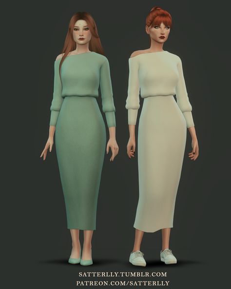 Dress - Hailey | satterlly on Patreon Sims 4 Mm Cc, Sims 4 Cc Skin, Sims 4 Dresses, Sims 4 Mm, Sims4 Clothes, Sims 4 Cc Packs, Normal Clothes, Sims 4 Mods Clothes, Sims 4 Cas