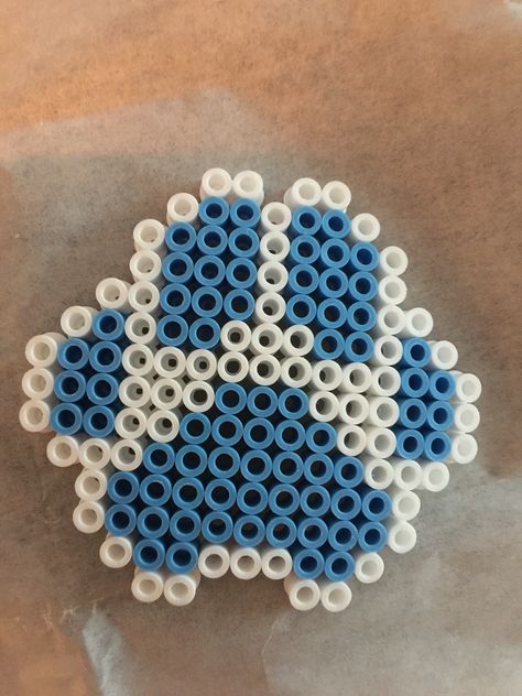 Paw print; perler fuse bead ideas Perler Bead Blues Clues, Paw Print Perler Bead Patterns, Paw Print Perler Beads, Paw Perler Beads, Bluey Perler Bead Patterns, Blue Perler Bead Patterns, Bluey Perler Beads, Blue Perler Beads, Cute Hama Bead Ideas