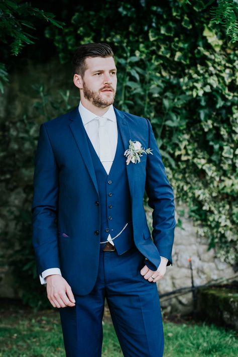 Suit Mens Suit For Wedding, Suit For Wedding, Suit Man, Moss Bros, Groomsmen Ties, Suit White, Groomsmen Suits, Navy Suit, Groom Wear