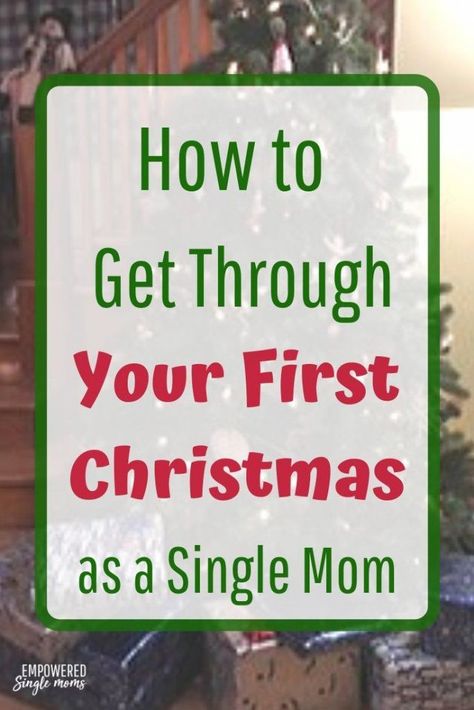 As a single mom Christmas is anything but a Hallmark movie. Get these tips to figure out how to get through your first one. Single Mom Christmas Traditions, Single Mom Holiday Photos, Christmas After Divorce Quotes, Single Mom Christmas, Christmas Alone, Single Mama, Traditions To Start, Post Divorce, Parenting Plan