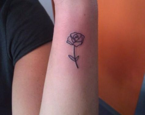 #rose #tattoo #tattoos #ideas #designs #men #formen #menstattooideas Rose Outline Tattoo, Rose Tattoo On Ankle, Ankle Tattoo Men, Simple Rose Tattoo, Rose Tattoos For Men, Rose Tattoos For Women, Small Rose Tattoo, Rose Tattoo Design, Small Tattoos For Guys