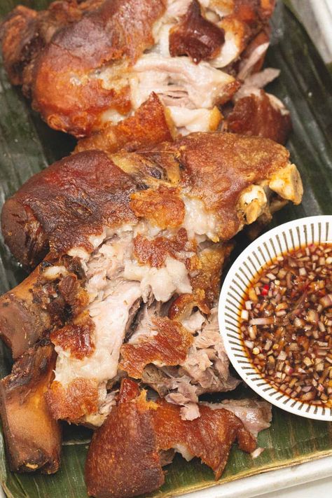 Crispy Pata Recipe Air Fryer, Crispy Pata Recipe Filipino Food, Pata Recipe, Pork Chop Dishes, Crispy Pata, Pork Hock, Pork Belly Recipes, Crispy Pork, Filipino Dishes