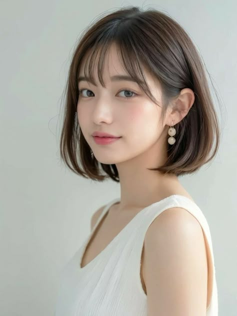 Asian Hair Bob, Ulzzang Short Hair, Korean Short Hair, Asian Short Hair, Hair Inspiration Short, Hair Arrange, Short Hair Tutorial, Hairdos For Short Hair, Haircuts Straight Hair