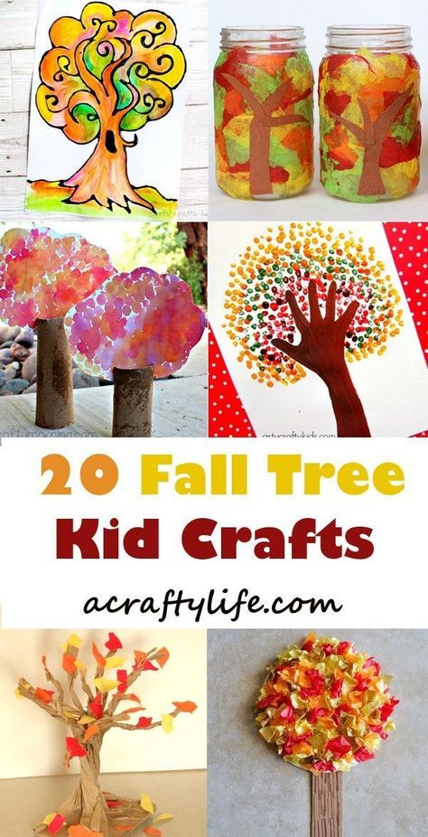 fall tree kid craft - autumn kid craft - fall kid crafts crafts for kids- amorecraftylife.com #preschool #craftsforkids #kidscrafts | Follow our Pinterest page at @deuxpardeuxKIDS for more kidswear, kids room and parenting ideas Tree Crafts For Kids, Fall Crafts For Toddlers, Preschool Fall, Handprint Ornaments, Easy Fall Crafts, Fall Tree, Autumn Tree, Fall Crafts Diy, Fall Crafts For Kids